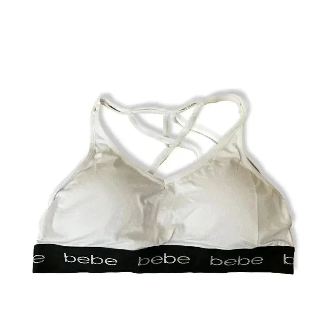 BEBE Cage Back Lounge Womens Bra (NWT) SZ L